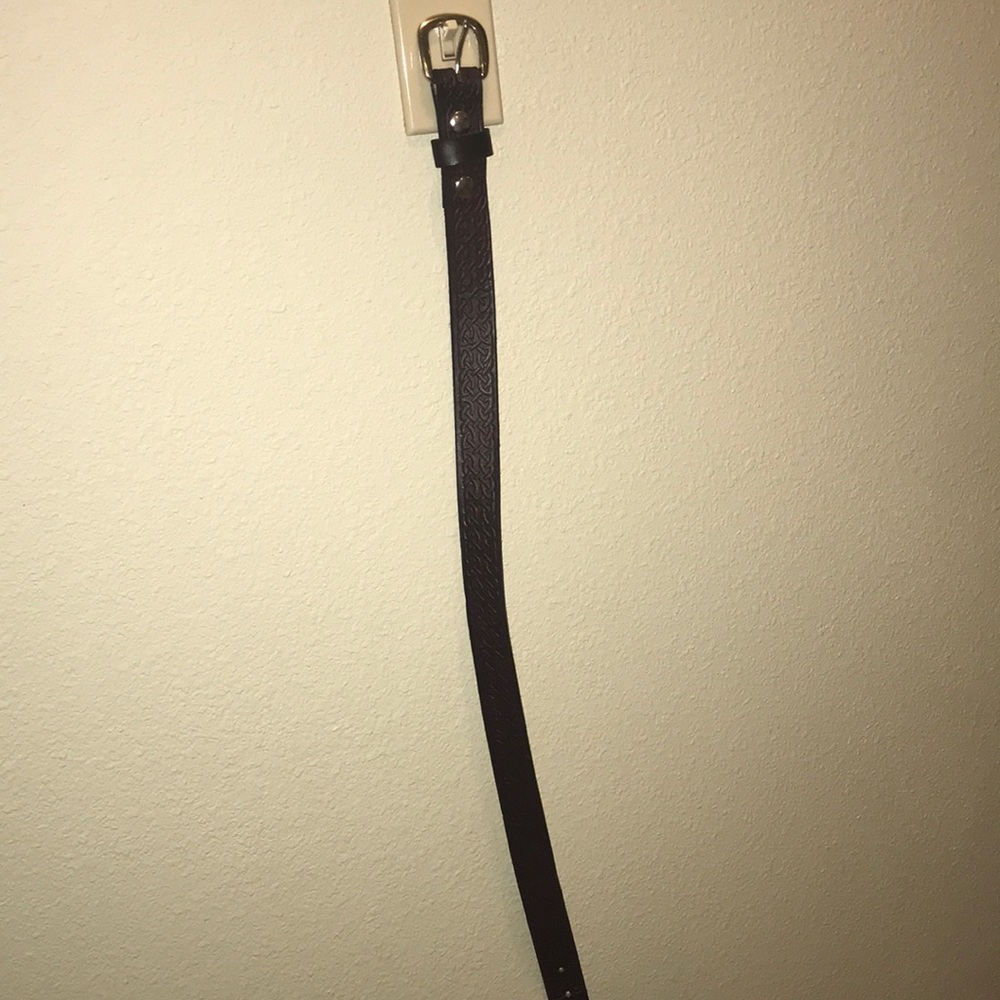 Leather belt